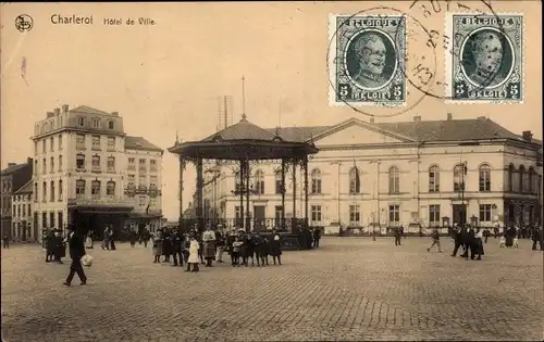 Ak Charleroi Wallonien Hennegau, Hotel de Ville