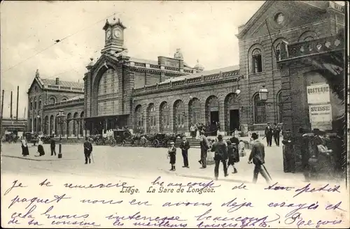 Ak Liège Lüttich Wallonien, La Gare de Longdoz