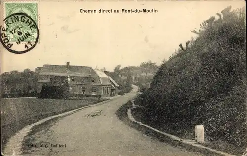 Ak Verviers Wallonien Lüttich, Chemin direct au Mont du Moulin