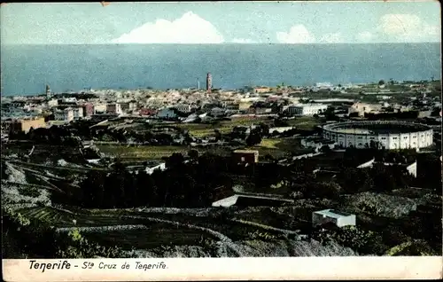 Ak Santa Cruz de Tenerife Teneriffa Kanarische Inseln Spanien, Panorama