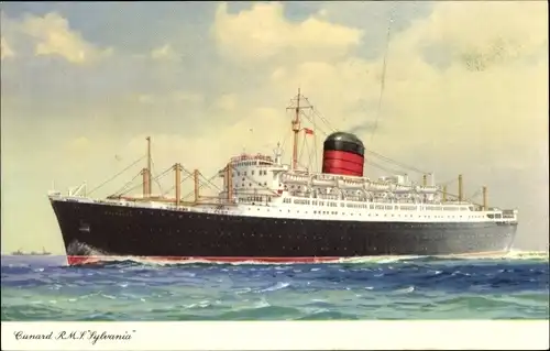 Künstler Ak R.M.S. Sylvania, Cunard