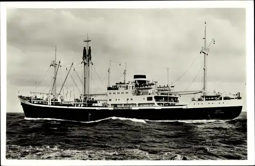 Ak Dampfer MS Ares, MS Achilles Klasse, Royal Netherlands Steamship Co., KNSM