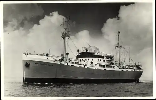 Ak Oranje Lijn, M.S. Prins Frederik Willem, Dampfer auf dem Meer