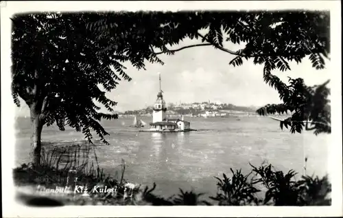 Ak Konstantinopel Istanbul Türkei, Kiz kulesi, Leanderturm