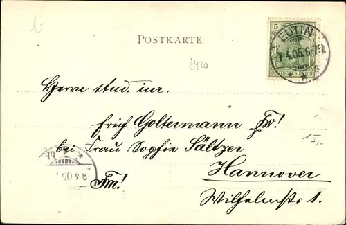 Ak Gremsmühlen Malente in Ostholstein, Postamt, Diecksee mit Holm