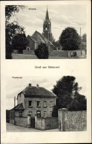 Ak Süsterseel Selfkant Nordrhein Westfalen, Kirche, Pastorat