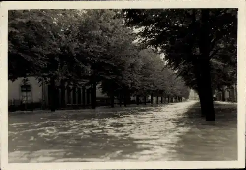 Foto Greiz im Vogtland, Ernst Thälmannstraße, Hauptstraße, Hochwasser 1954