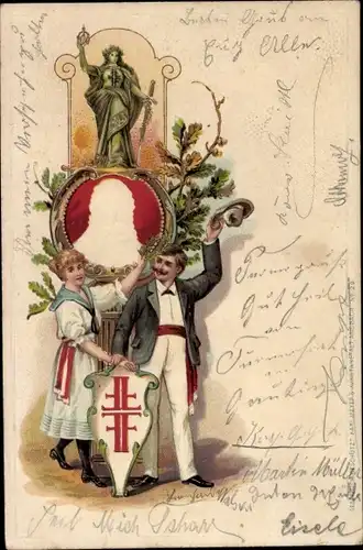 Präge Litho Turnfest, Turnvater Jahn, Turner