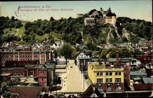 Ak Heidenheim an der Brenz Württemberg, Ulmerstraße, Schloss Hellenstein