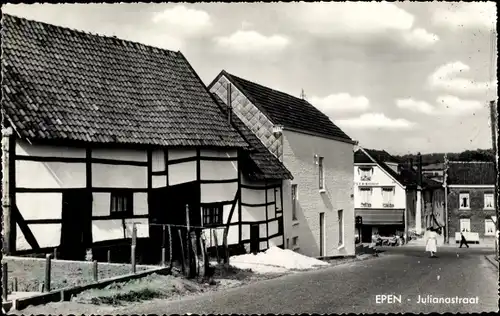 Ak Epen Limburg Niederlande, Julianastraat, Fachwerkhaus