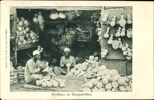 Ak Boutique de Gargoulettes, Händler, Arabe, Krüge