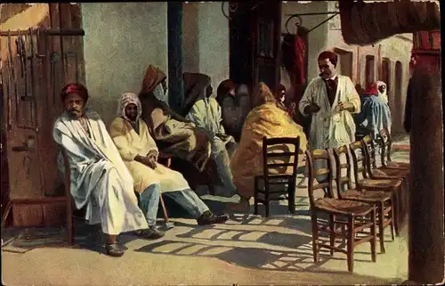 Ak Cafe Arabe, Araber, Maghreb, Stühle