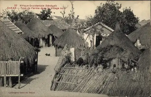 Ak Dakar Senegal, Type de Ferme dans le Village noir