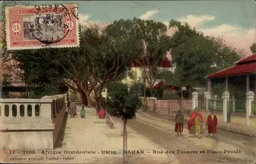 Ak Dakar Senegal, Rue des Essarts et Place Protet