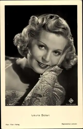 Ak Schauspieler Laura Solari, Portrait