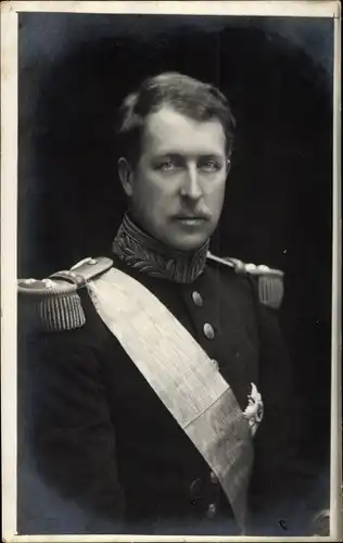 Ak König Albert I. von Belgien, Portrait