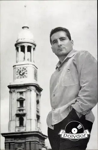Ak Sänger Freddy, Portrait, Polydor-Schallplatten, Rathausturm