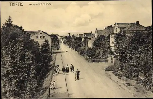 Ak Triptis in Thüringen, Bahnhofstraße