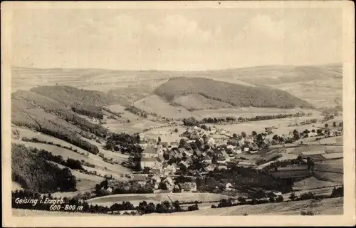 Ak Geising Altenberg im Erzgebirge, Ortspanorama