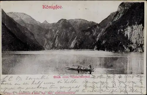 Ak Königsee Königssee Oberbayern, Blick vom Malerwinkel