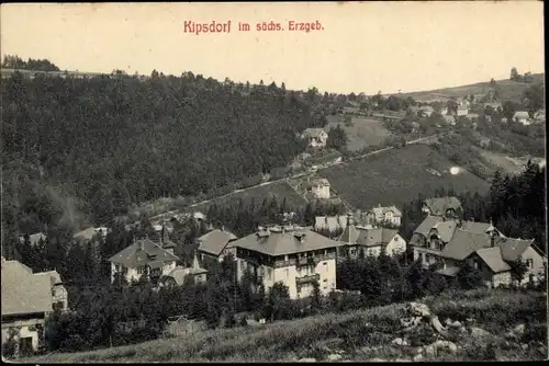 Ak Kipsdorf Altenberg im Erzgebirge, Panorama