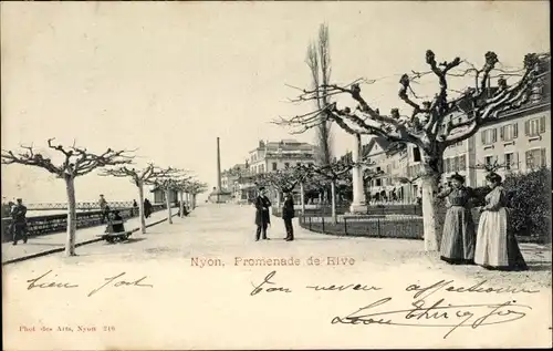 Ak Nyon Kanton Waadt, Promenade de Rive