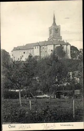 Ak Kleve am Niederrhein, Schwanenburg