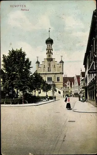 Ak Kempten im Allgäu Schwaben, Rathaus