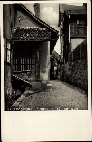Ak Ruhla in Thüringen, Flohgäßchen