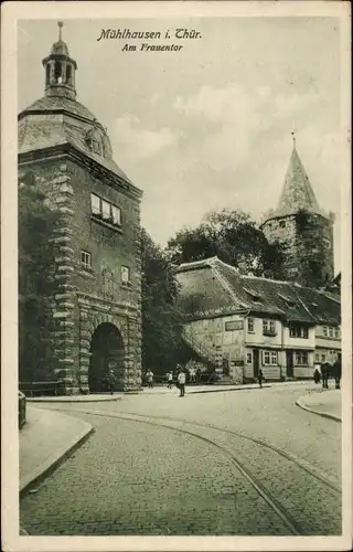 Ak Mühlhausen in Thüringen, Am Frauentor