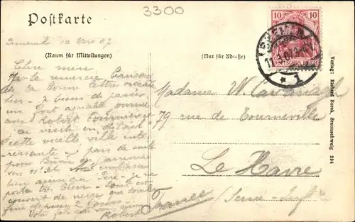 Ak Braunschweig in Niedersachsen, Patrizierhaus, Ecke Reichsstraße