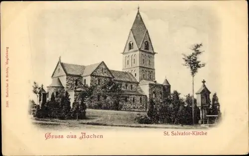 Ak Aachen in Nordrhein Westfalen, St. Salvator-Kirche
