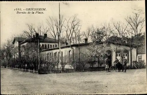 Ak Griesheim bei Darmstadt, Bureau de la Place