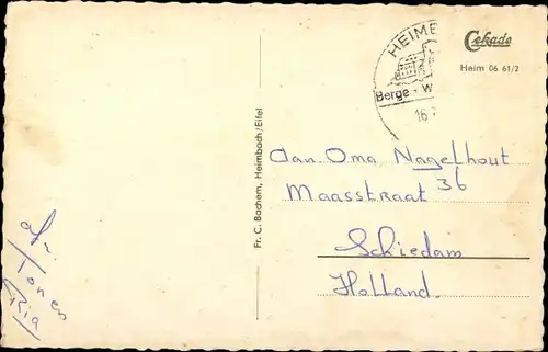 Ak Hausen Heimbach in der Eifel, Panorama