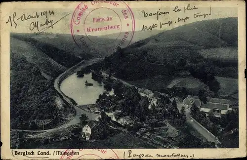 Ak Müngsten an der Wupper Wuppertal, Panorama