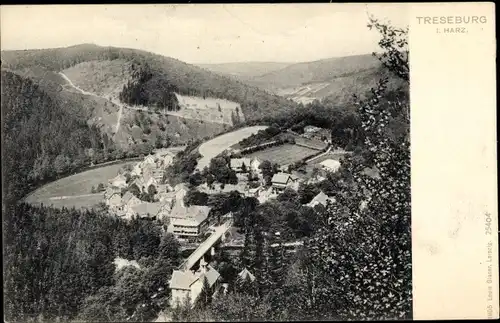 Ak Treseburg Thale im Harz, Panorama