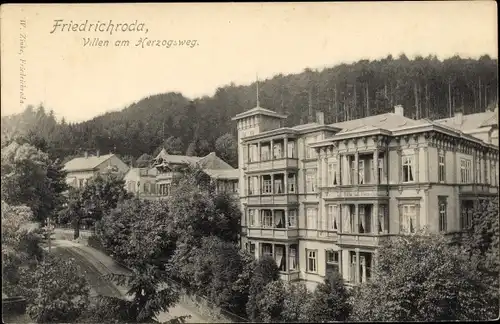 Ak Friedrichroda im Thüringer Wald, Villen am Herzogsweg