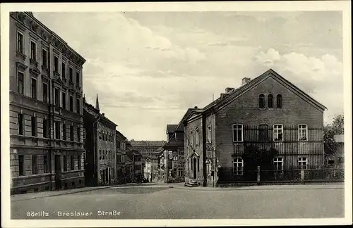 Ak Görlitz Oberlausitz, Blick in die Breslauer Straße, Wohnhäuser