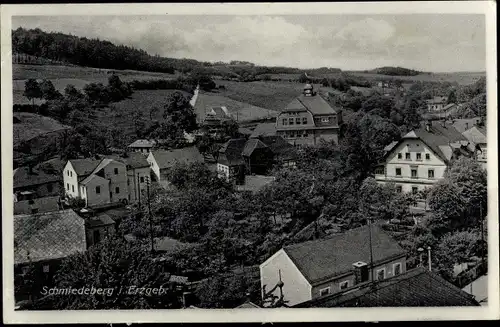 Ak Schmiedeberg Dippoldiswalde im Erzgebirge, Teilansicht