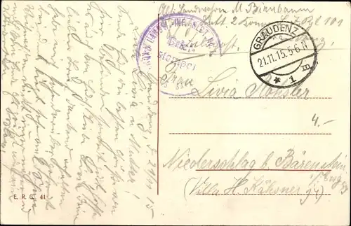 Ak Grudziądz Graudenz Westpreußen, Weichselseite mit Schlossberg