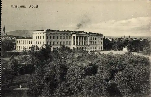 Ak Kristiania Christiania Oslo Norwegen, Slottet
