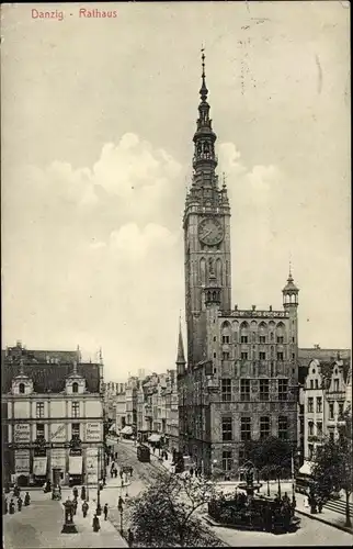 Ak Gdańsk Danzig, Rathaus