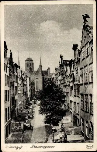 Ak Gdańsk Danzig, Frauengasse, Stengel 8031