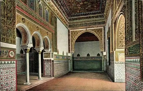 Ak Sevilla Andalusien, Dormitorio de los Reyes Moros