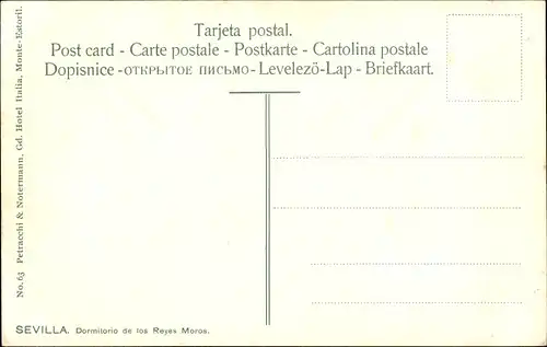 Ak Sevilla Andalusien, Dormitorio de los Reyes Moros