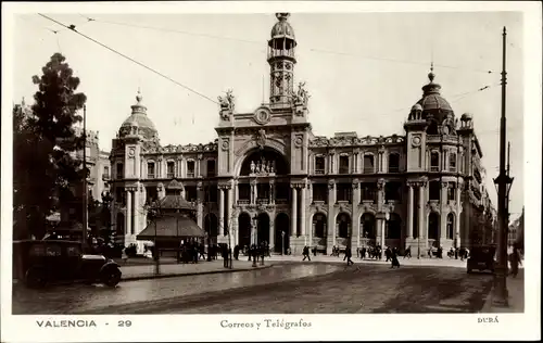 Ak Valencia Stadt Spanien, Correos y Telegrafos