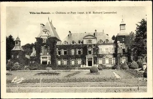 Ak Ville-lez-Hamoir Wallonien Lüttich, Chateau et Parc (appt. a M. Richard Lamarche)