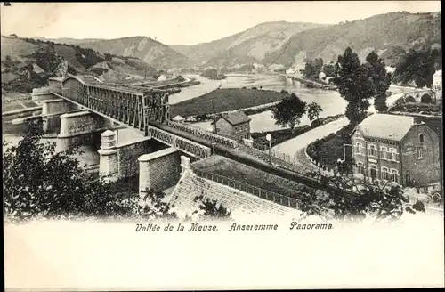 Ak Anseremme Dinant Wallonien Namur, Vallee de la Meuse, Panorama