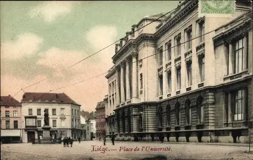 Ak Liège Lüttich Wallonien, Place de l'Universite