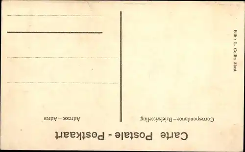 Ak Oostacker Lourdes Ostflandern, Eglise, Straßenpartie